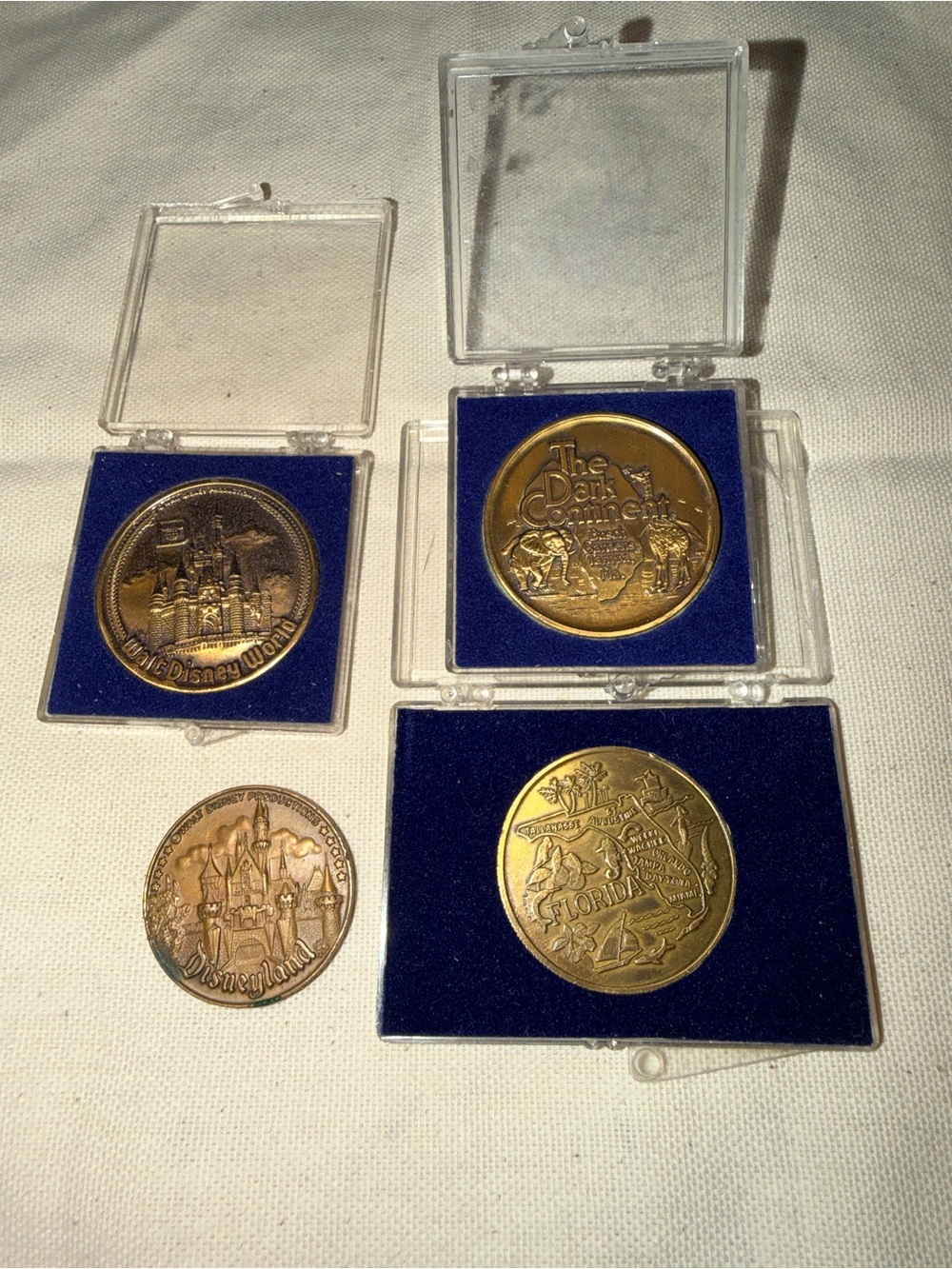 Disney Collectible Gold-Tone Medallion Set - Gold